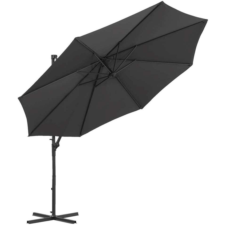 Le Sud freepole parasol Limoges - antracietkleur - Ø300 cm - Leen Bakker