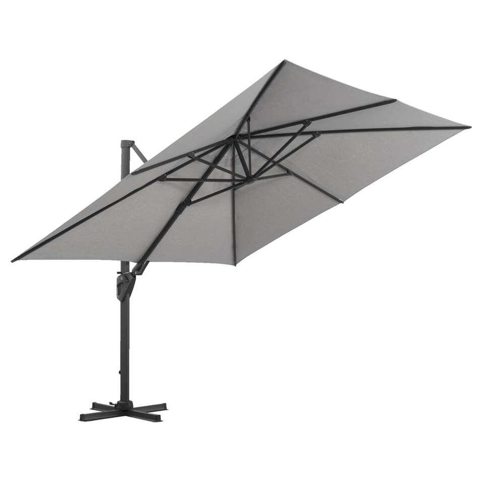 Le Sud freepole parasol Biarritz - grijs - 300x300 cm - Leen Bakker