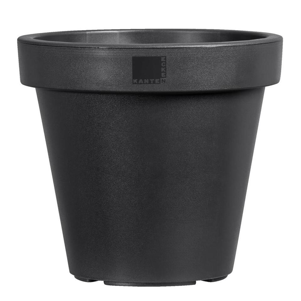 Bloempot Finn - zwart - 90% gerecycleerd - ø30 cm | Leen