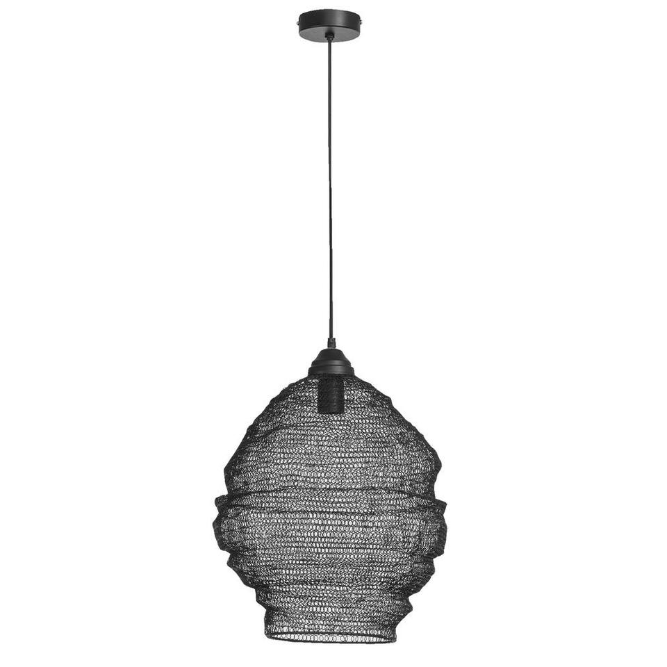 Hanglamp Niels - zwart - Ø38x42 cm - Leen Bakker