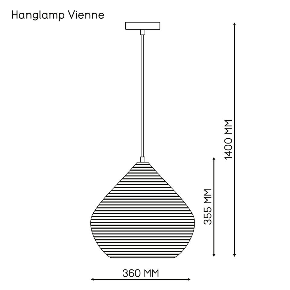 Suspension Vienne - couleur de cuivre - Ø36x38 cm