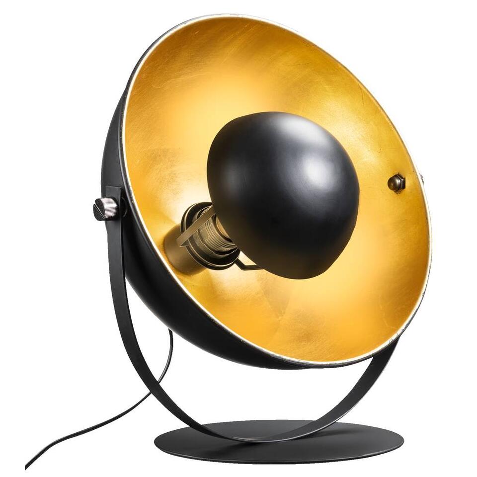 Lampe de table Brugge - couleur or/noire - 35x27x30 cm