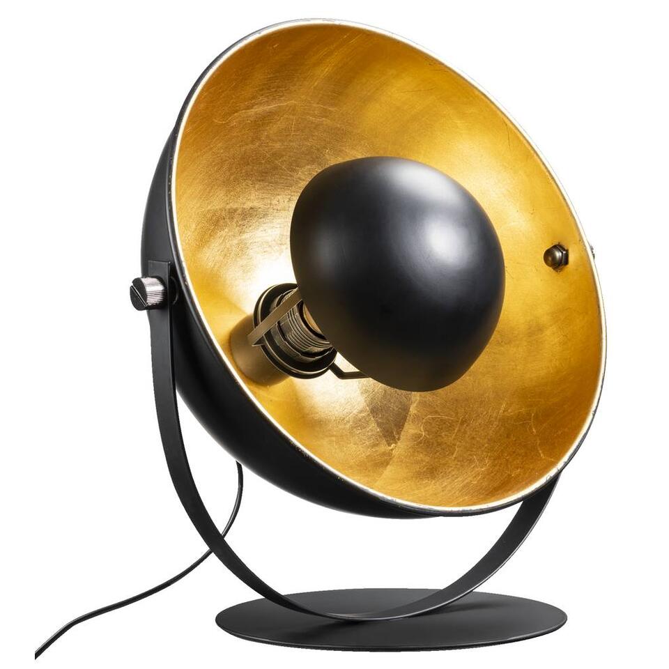 Lampe de table Brugge - couleur or/noire - 35x27x30 cm