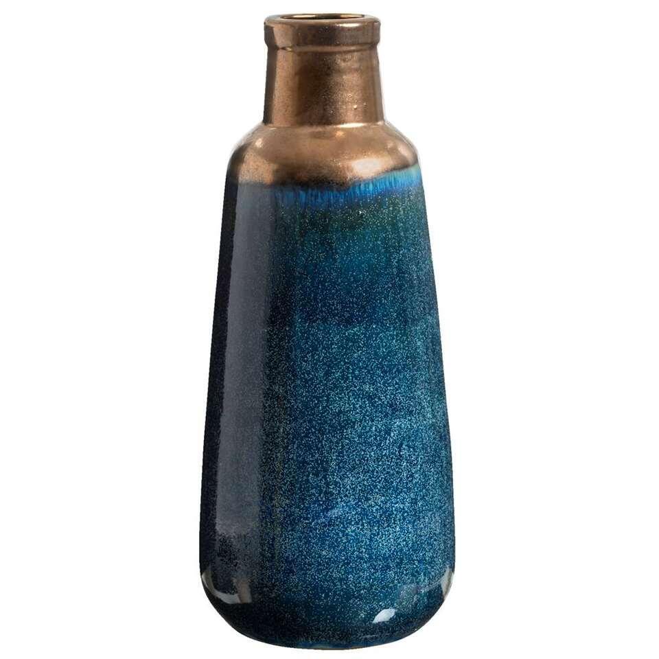 Vase Ryan - bleu/brun - 48xØ20 cm