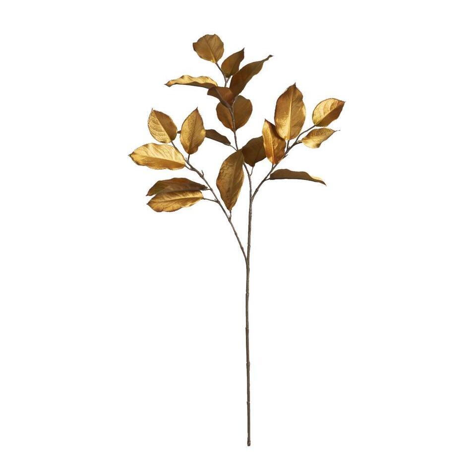 Kunsttak Mulberry blad - amber - 85 cm