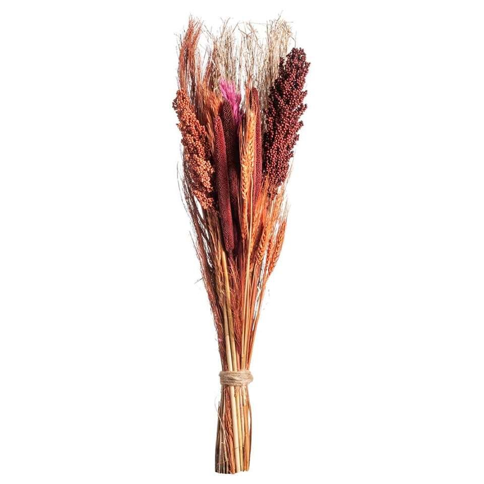 Droogbloemen boeket mix – roze – 90 cm