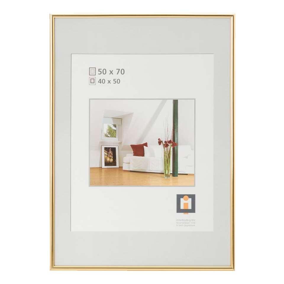 Fotolijst Easy Frame - goudkleur - 50x70 cm Leen Bakker