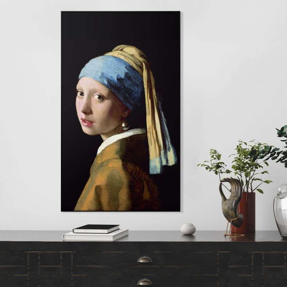Schilderij Meisje met de Parel - veelkleurig - 118x70 cm