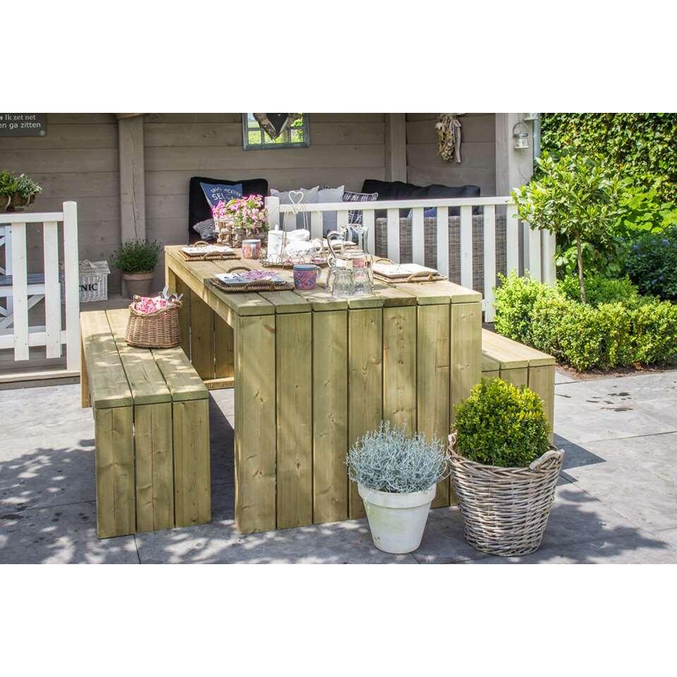 Outdoor life table de pique-nique - couleur naturelle - 4 pièces