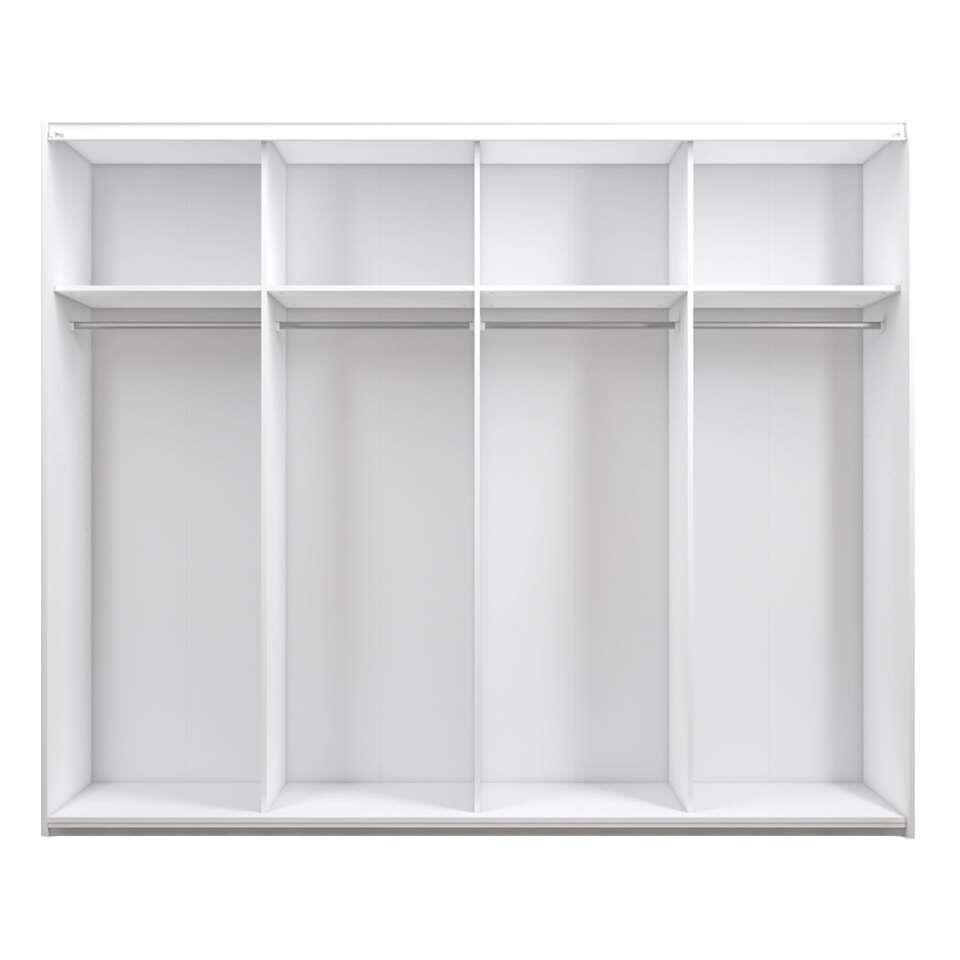 Armoire à portes coulissantes Verona XL - blanche - 200,4x242,7x59 cm