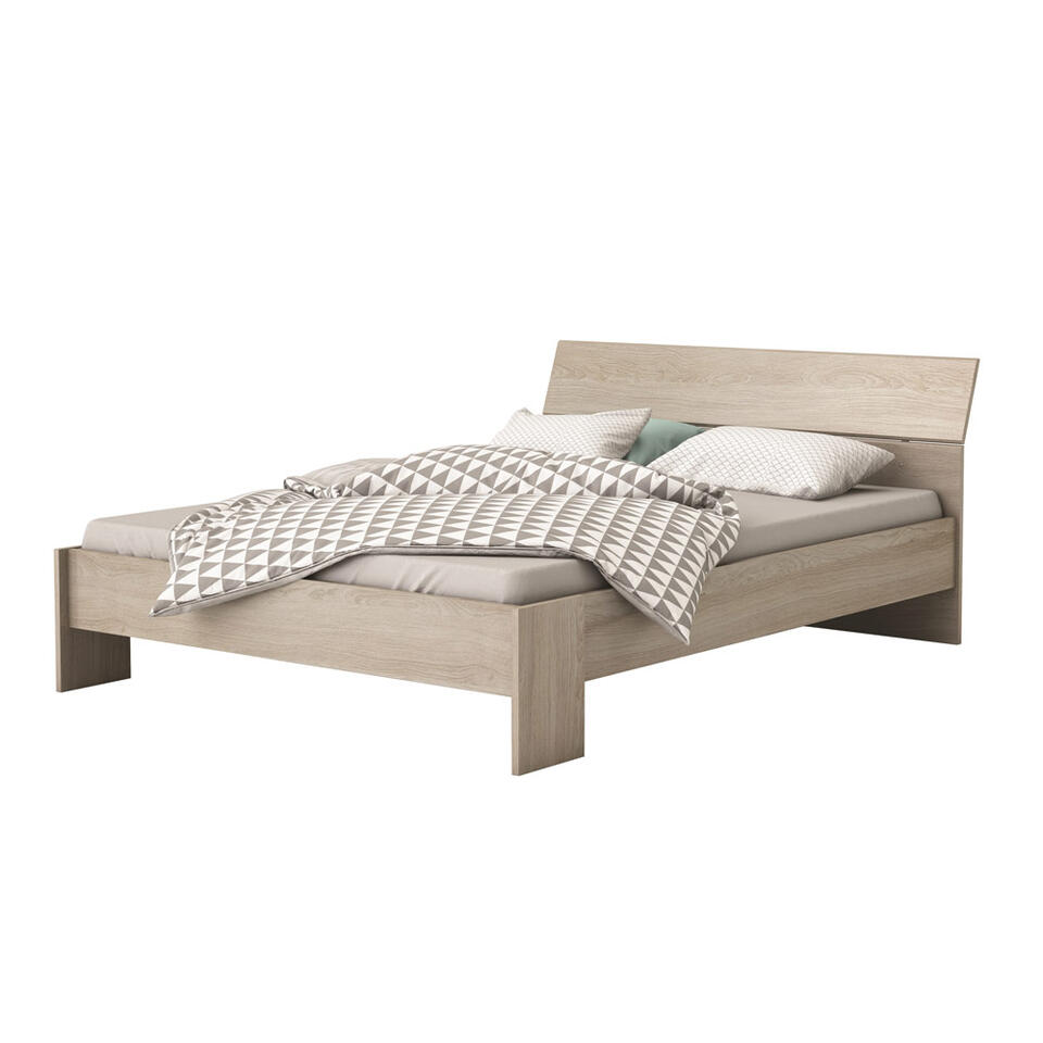 Bed Pricy - eikenkleur - 140x190/200 cm