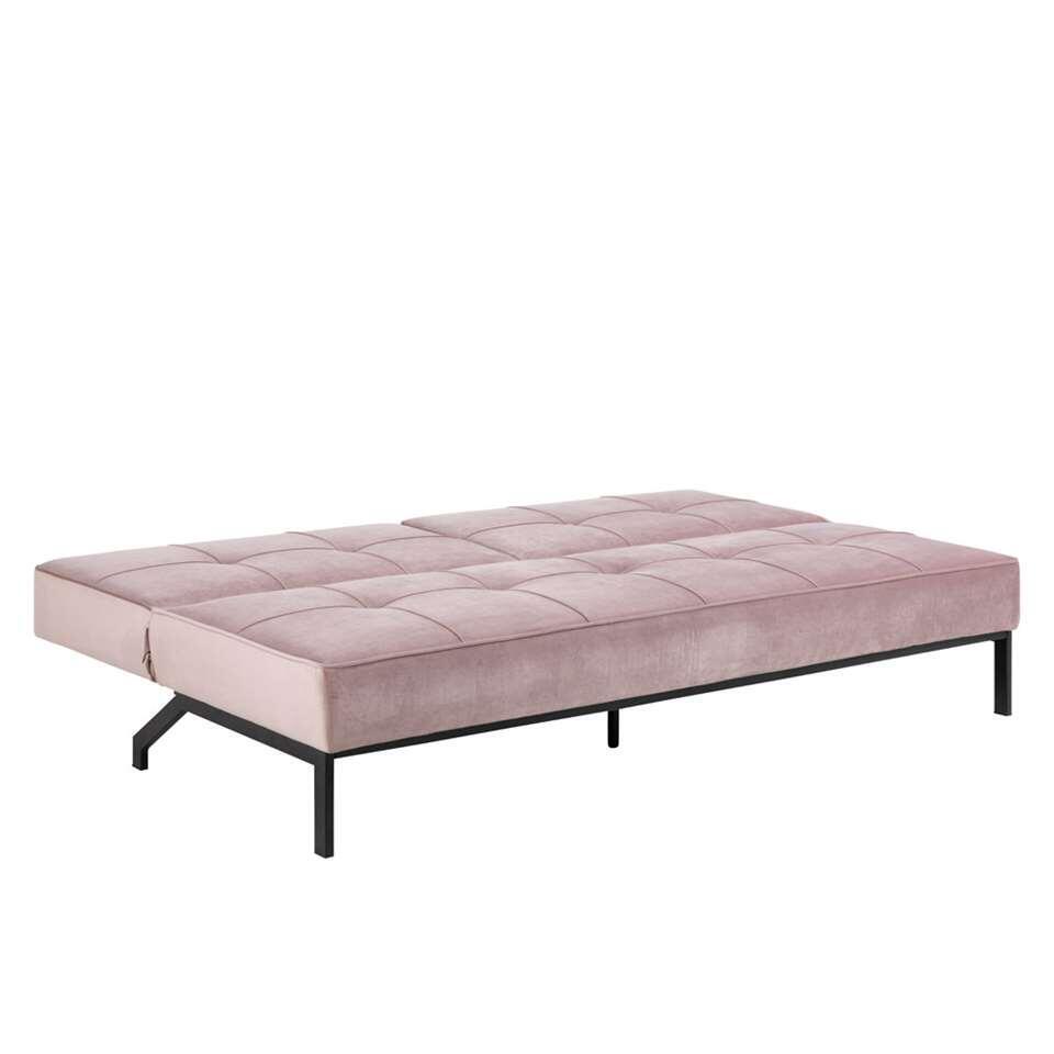 Slaapzetel Linz - fluweel roze