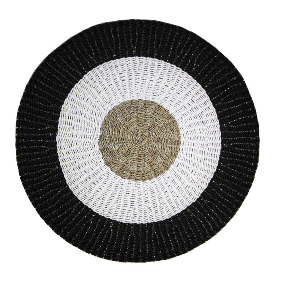 HSM tapijt Seff - naturel/wit/zwart - | Leen Bakker