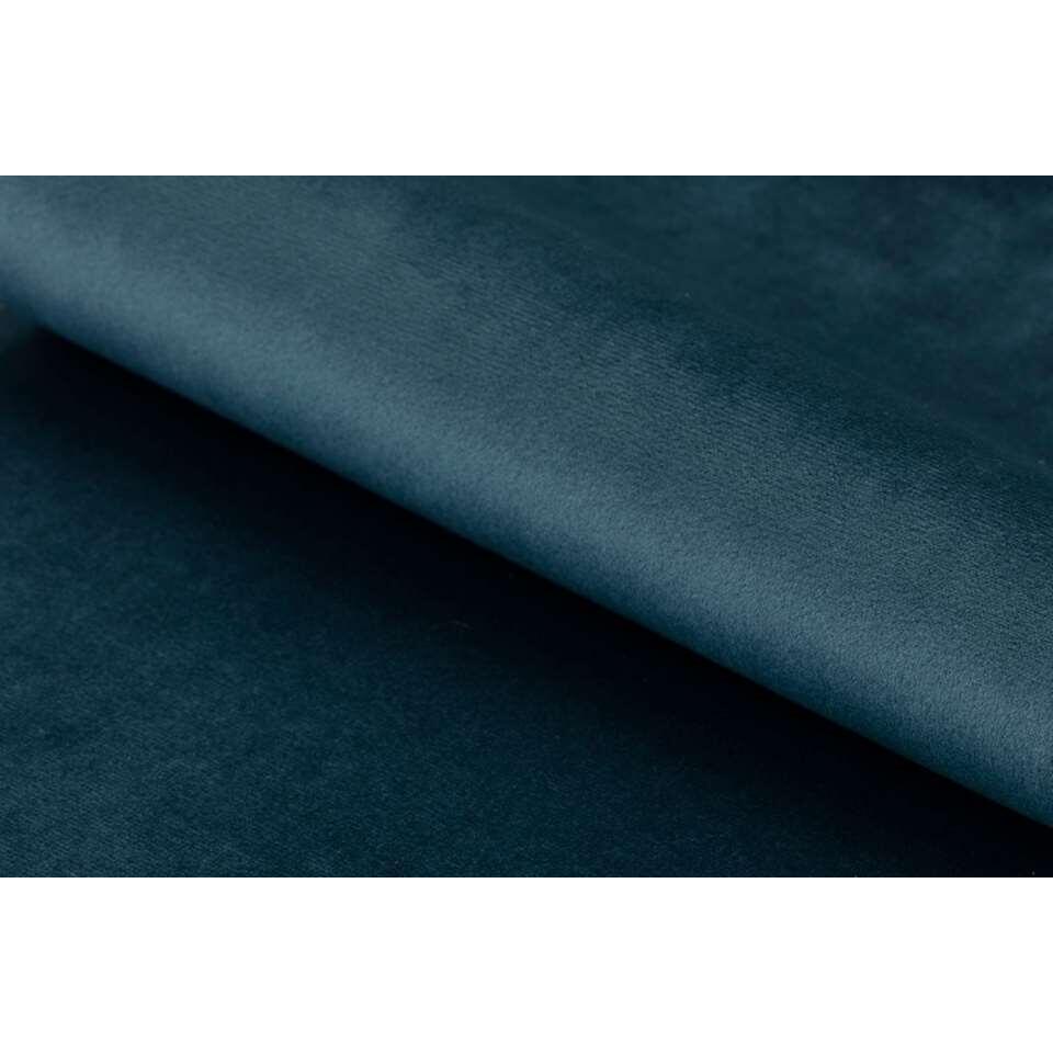 Bankje Gaby - fluweel - donkerblauw - 45x95x38 cm