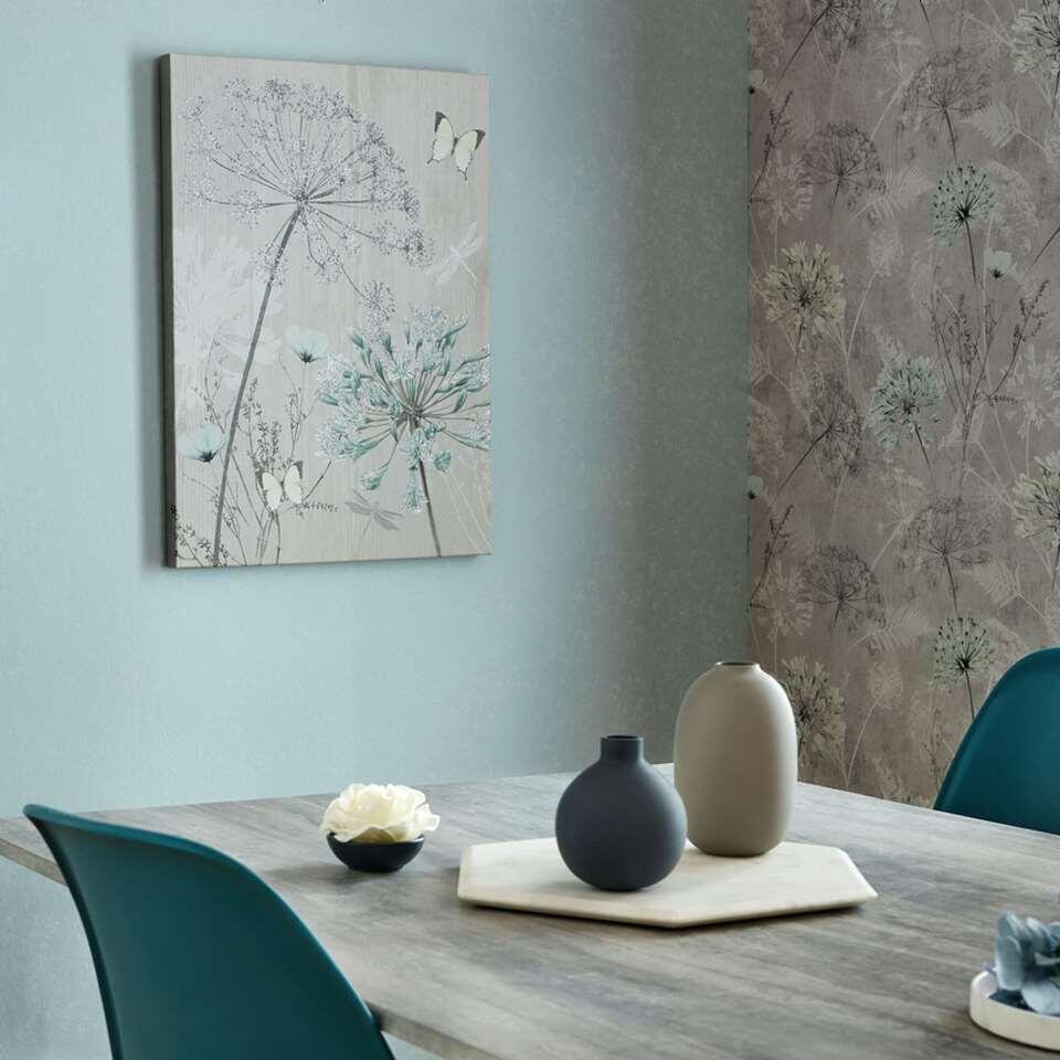 Art for Home - Canvas Glitter - Harmonie Bloemen - 70x50 cm | Leen Bakker