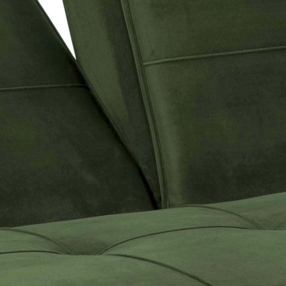 Slaapzetel Linz - fluweel groen