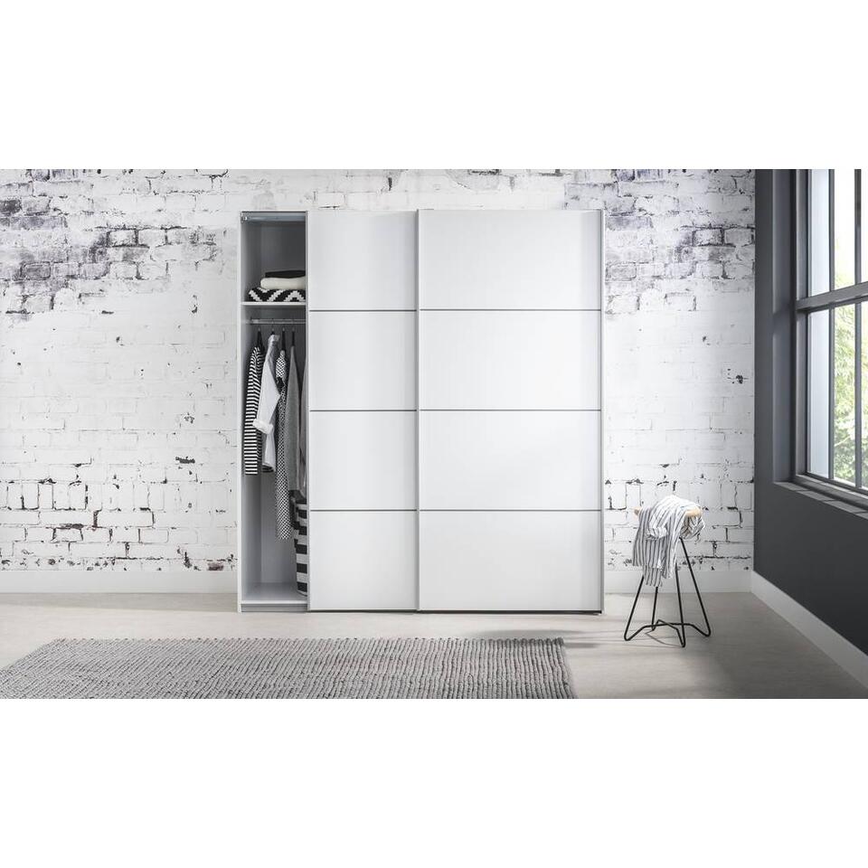 Armoire à portes coulissantes Verona - blanche - 200x182x64 cm