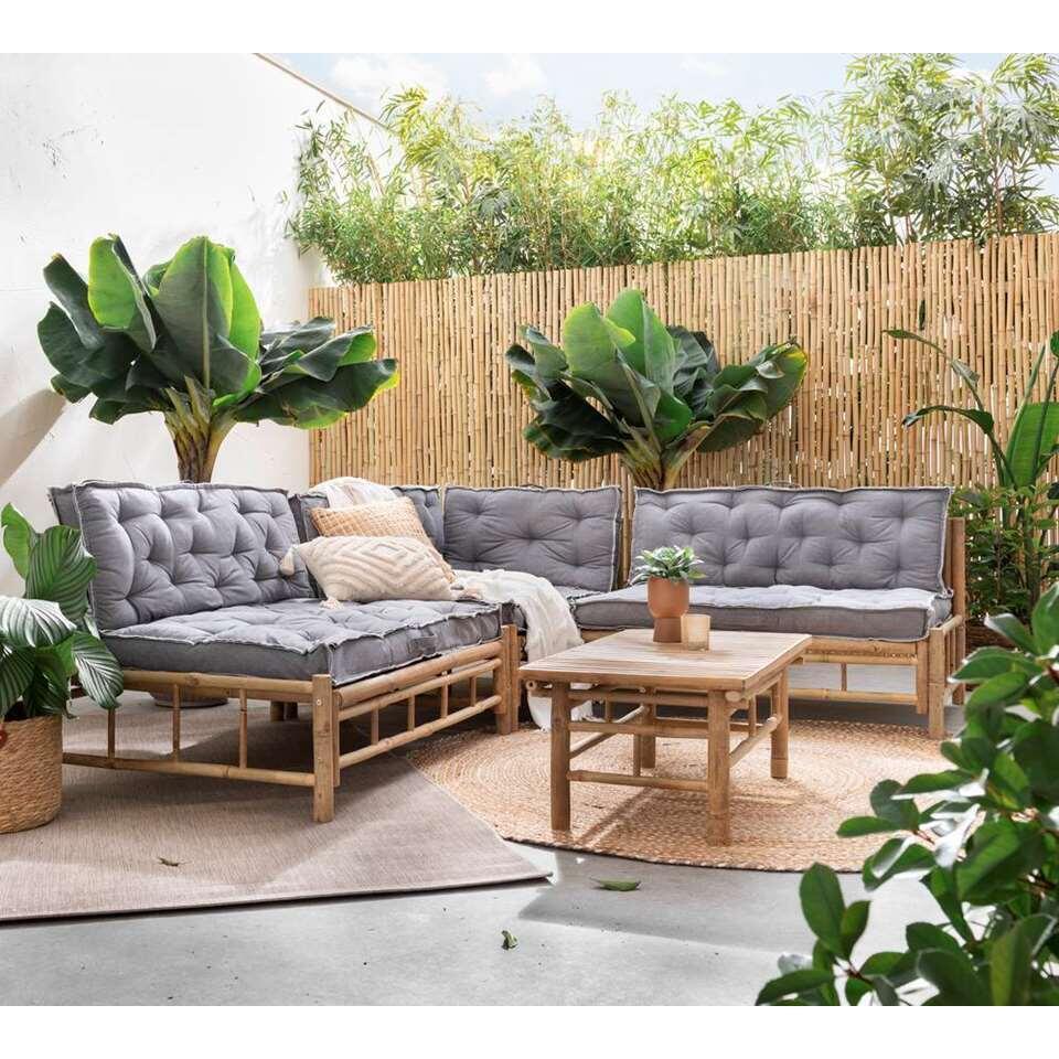 Table lounge en bambou Tarifa - couleur naturelle - 90x50x35 cm